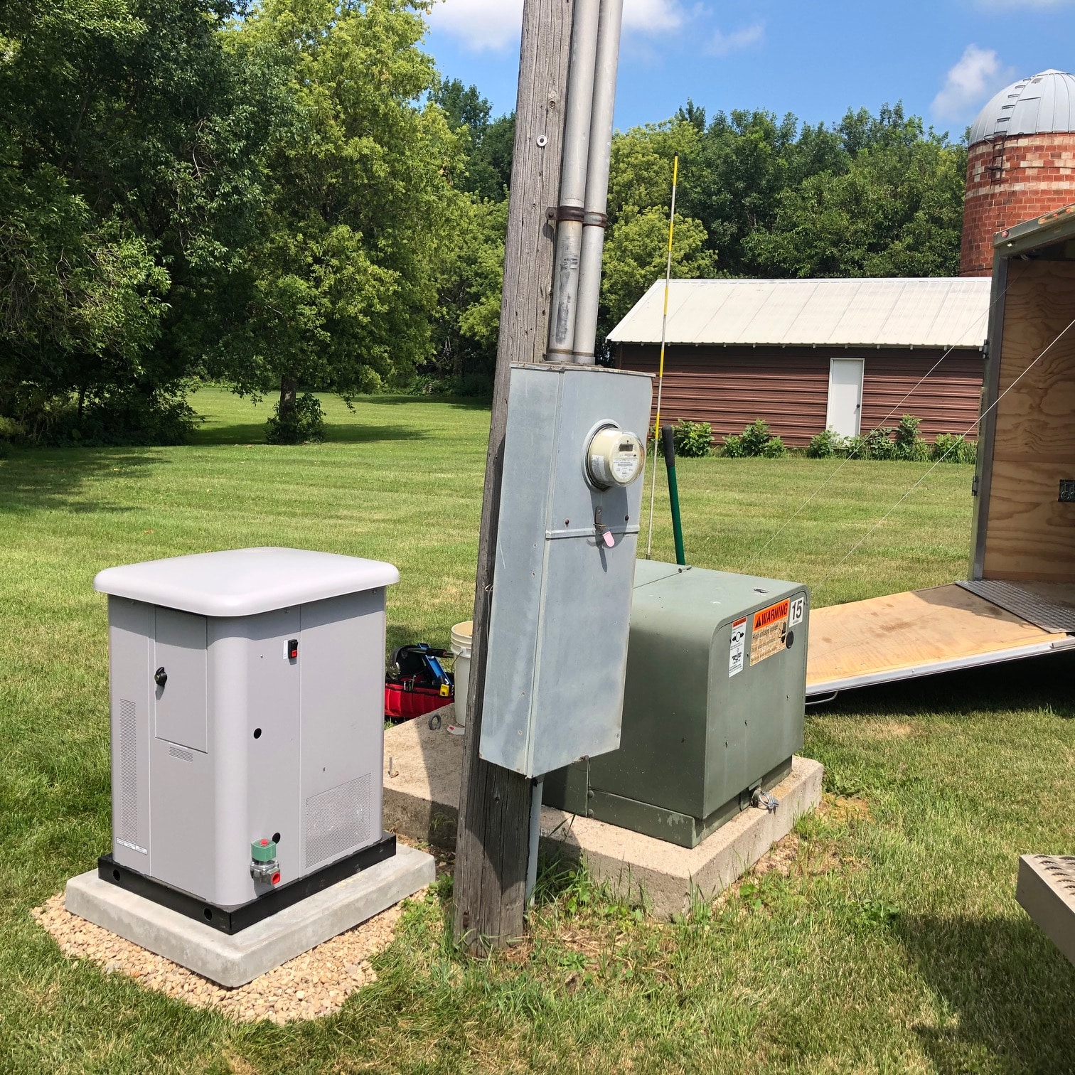 back up generator installed