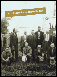 first substation completed in 1939