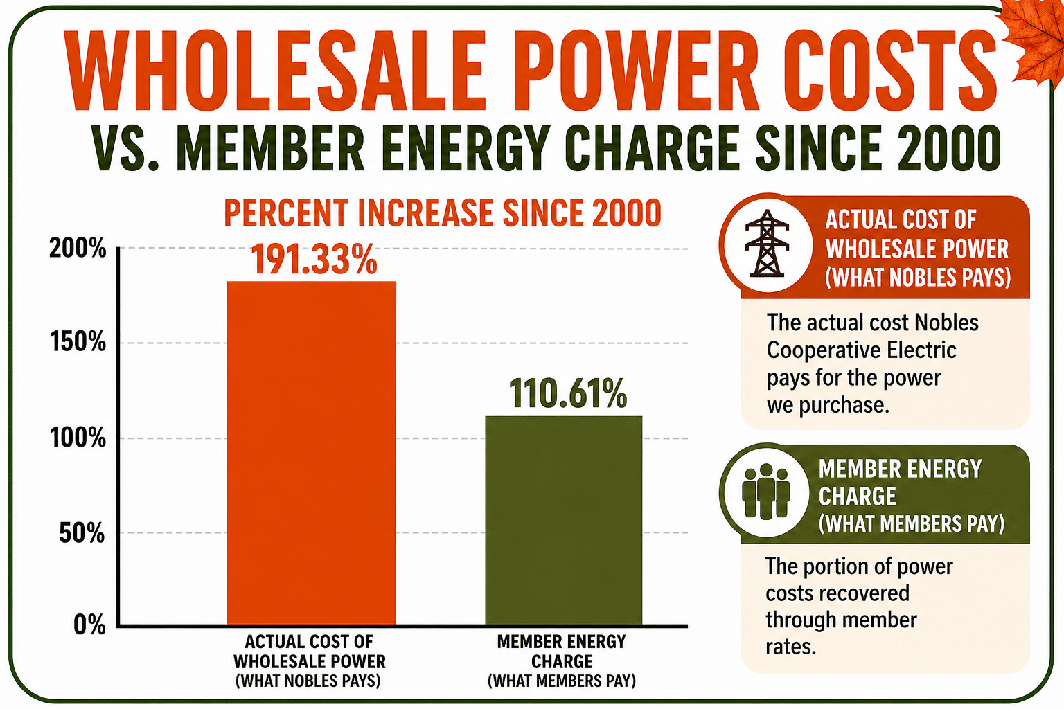 wholesale power costs