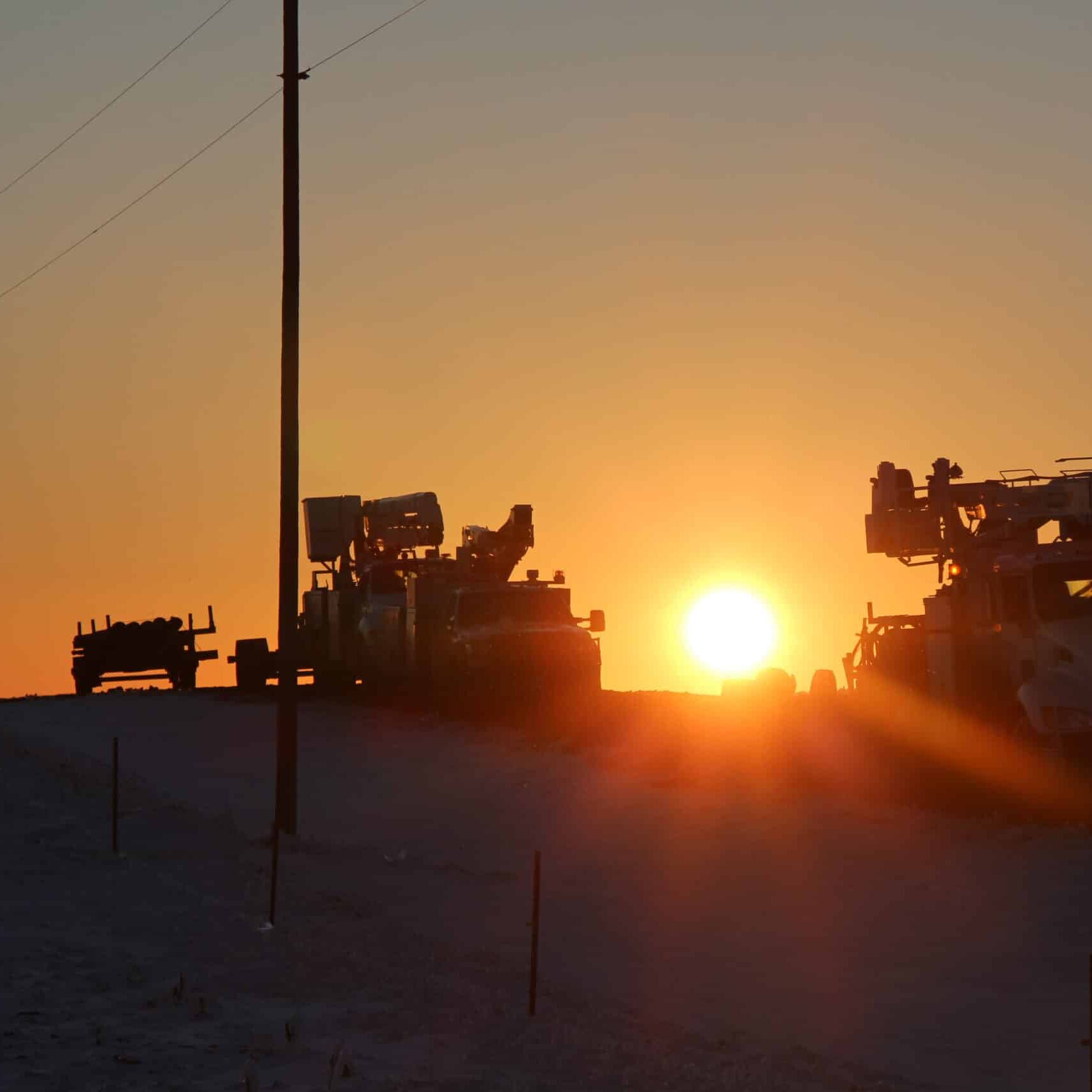 ice storm sunset ice storm sunset