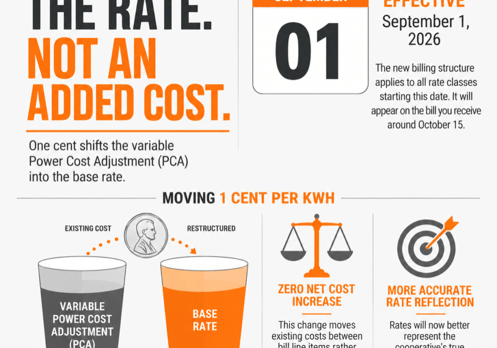 change in rate